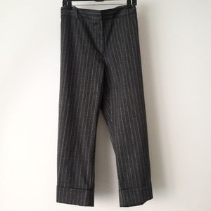 Lane Bryant gray striped capri plus 22